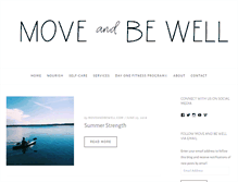 Tablet Screenshot of moveandbewell.com